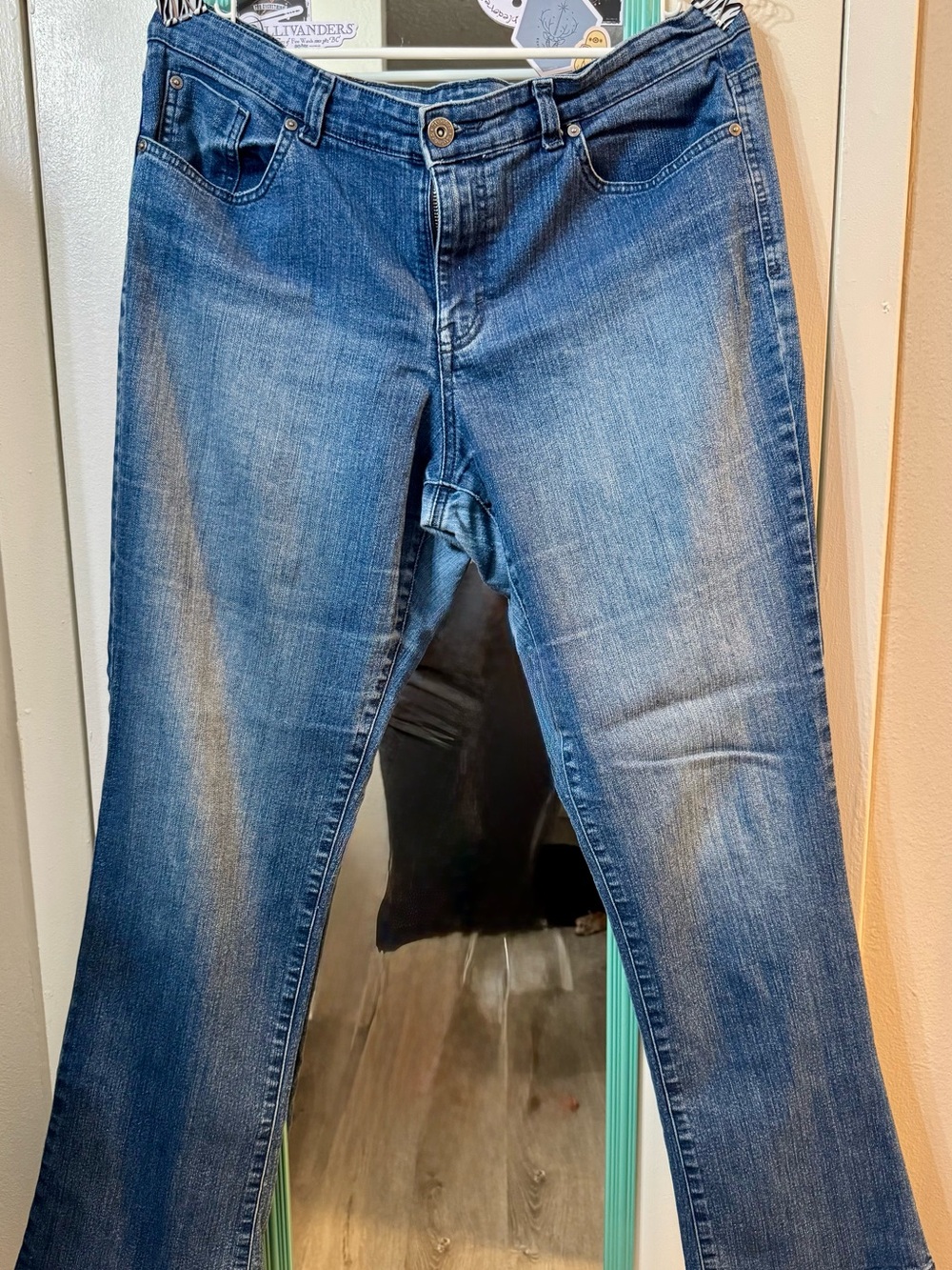 Style & Co. Medium Blue Boot-Cut Stretch Jeans